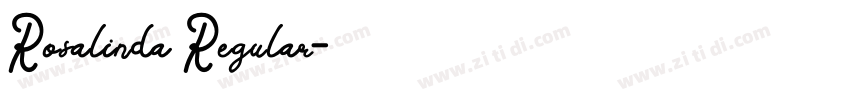Rosalinda Regular字体转换